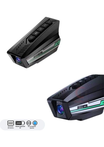 IP65 Sertifikalı Kask Kamerası – Geniş Açı Lens, Bluetooth 5.3 indirimleri