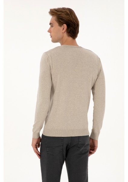 Erkek Taş Melanj Kazak /triko 50307779-VR225 indirimleri