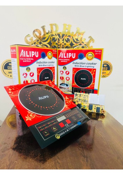 GOLD HMT Ailipu/alipu 2200-2400 Watt Dokunmatik Indiksiyonlu Elektrikli Lazer Ocak fiyatları