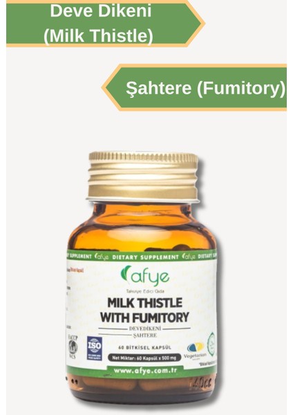 Milk Thistle With Fumitory (60 Kapsül) fiyatları