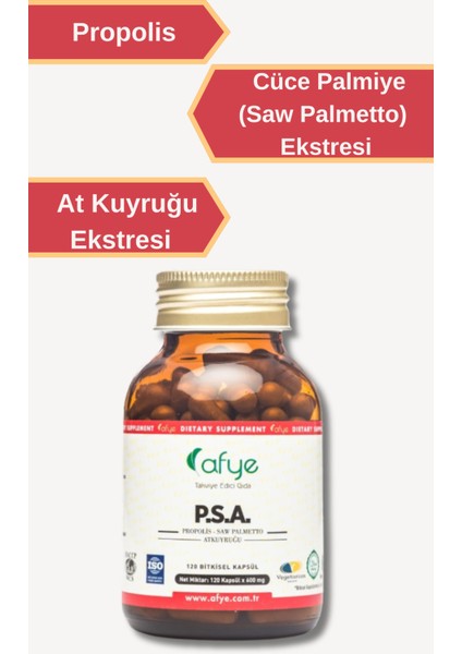 P.S.A (Propolis,saw Palmetto, Horsetail) 120 Kapsül fiyatları