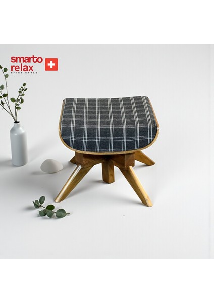 Relax TV Koltuğu Genova Soft Manuel Sırt Dayama Ergonomik Döner Mekanizma Kadife/Şönil Siyah Beyaz