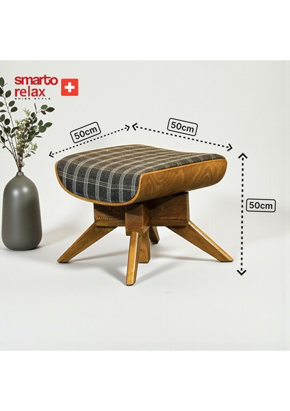 Relax TV Koltuğu Genova Soft Manuel Sırt Dayama Ergonomik Döner Mekanizma Kadife/Şönil Siyah Beyaz