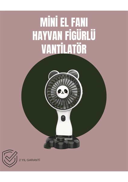 Hayvan Figürlü Mini El Fanı – USB Şarjlı Sessiz Vantilatör fiyatları