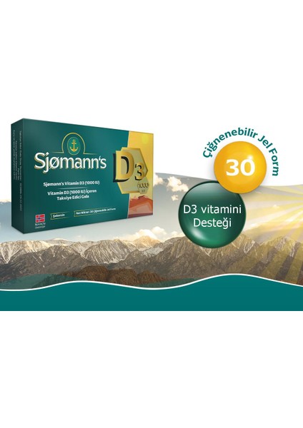 D3 Çiğnenebilir Jel 30 Tablet 3 Adet fiyatları