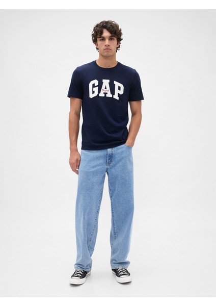 Erkek Lacivert Everyday Soft Gap Logo T-Shirt indirimleri