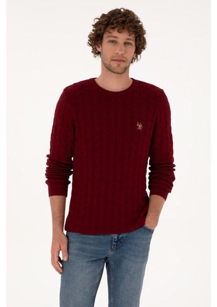 Erkek Bordo Kazak /triko 50307836-VR014 modelleri