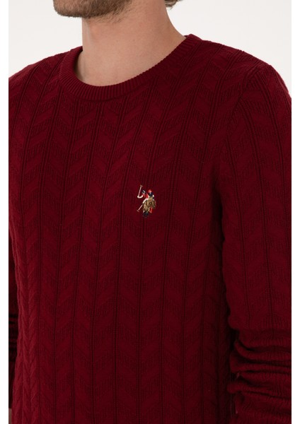 Erkek Bordo Kazak /triko 50307836-VR014