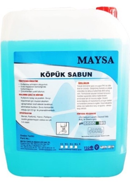 Maysa Köpük El Sabunu 4 Lt. fiyatları
