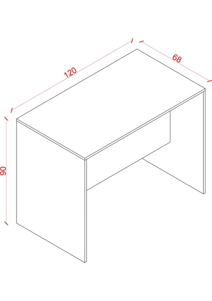 %100 Mdflam 120CM Mutfak Adası Yemek ve Bar Masası Ma-03 fırsatları