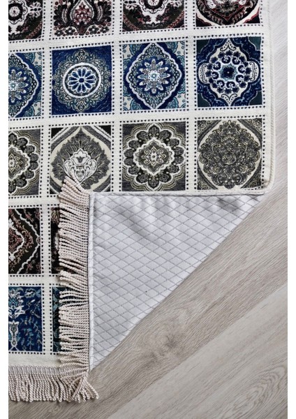 40 Yama Desenli Astarlı Lüks Seccade S1017 Gri indirimleri