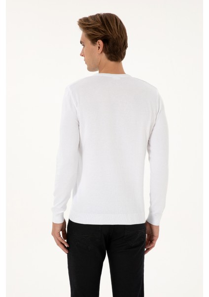 Erkek Beyaz Kazak /triko 50307779-VR013 indirimleri