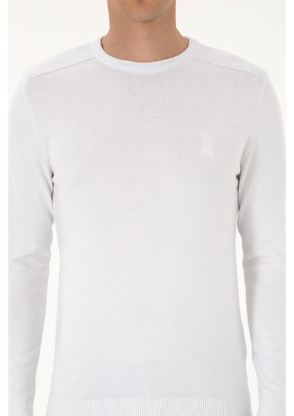 Erkek Beyaz Kazak /triko 50307779-VR013