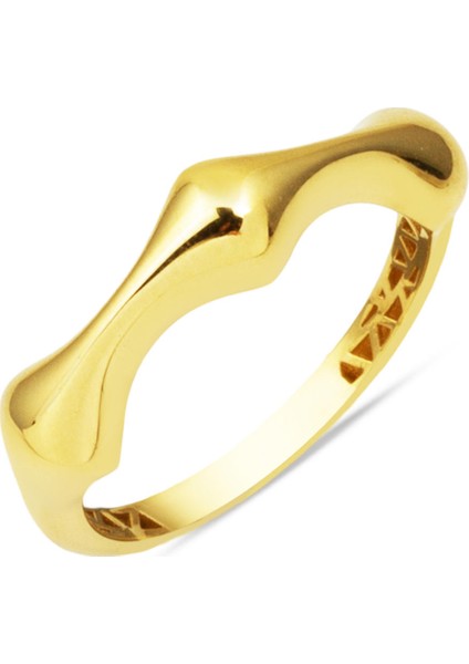 Kemik Model 14 Ayar Taşsız Yüzük