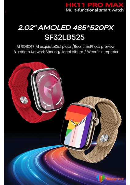 HK11 Pro Max Akıllı Saat 45M 1gb Sesli Görüşme Bildirim Pusula Yapay Zeka Sağlık Izleme fırsatları