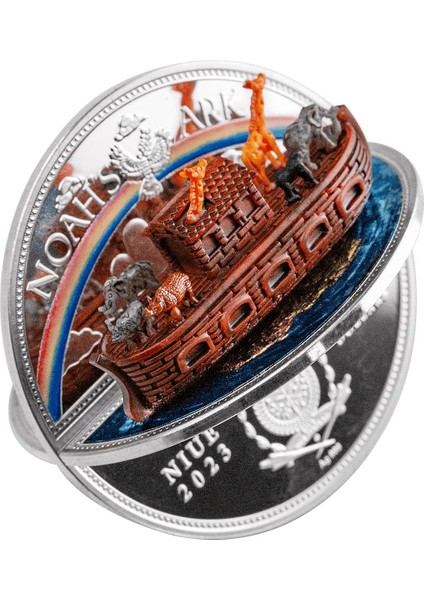 Rimagold Rimagold NUH&#039;UN Gemisi Kutusu Gümüş Sikke Coin fiyatları