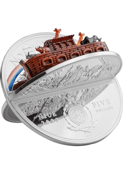 Rimagold Rimagold NUH&#039;UN Gemisi Kutusu Gümüş Sikke Coin modelleri