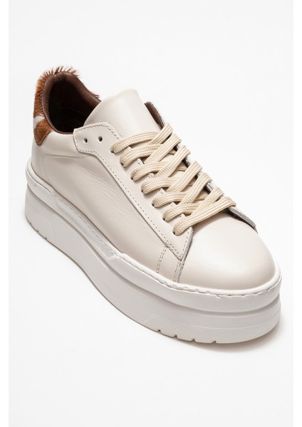 Anabel Ekru Cilt Hakiki Deri Kadın Günlük Spor Ayakkabı modelleri