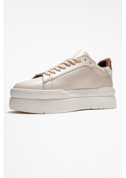 Anabel Ekru Cilt Hakiki Deri Kadın Günlük Spor Ayakkabı fırsatları