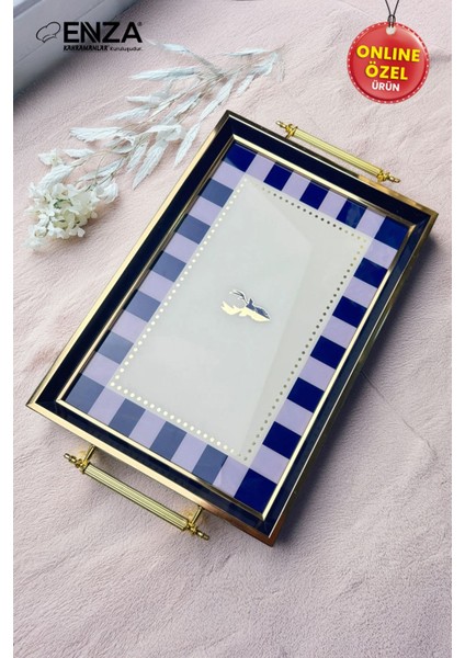 Modern Çay Kahve Kahvaltılık ve Sunum Tepsisi 48X29 cm modelleri