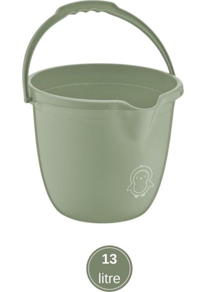 2’li Bebek Banyo Su Kovası ve Maşrapası Seti, Saplı Oluklu Kova 13LT ve Maşrapa 1,5lt Set Yeşil fiyatları