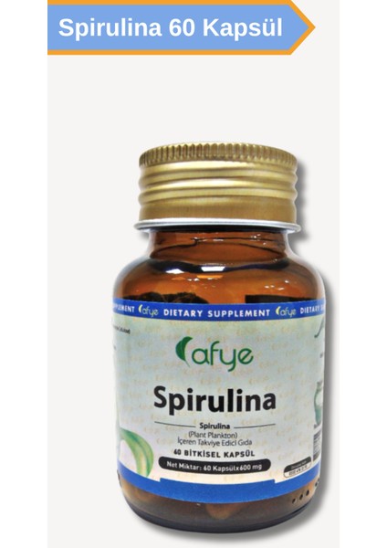 Spirulina (60 Bitkisel Kapsül)
