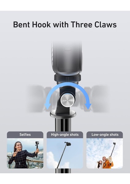 Telesın 150CM Uzatılabilir Selfie Çubuğu – Suya Dayanıklı Tripod Monopod Vlog Çekim Çubuğu, Gopro Hero 13/12/11/10, INSTA360, Djı Osmo Action 5/4, Pocket, Akaso ve Çoğu Aksiyon Kamera ile Uyumlu modelleri