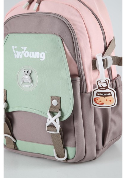 Young Tatil, Yürüyüş Pembe-Yeşil Okul Sırt Çantası (51940) fırsatları