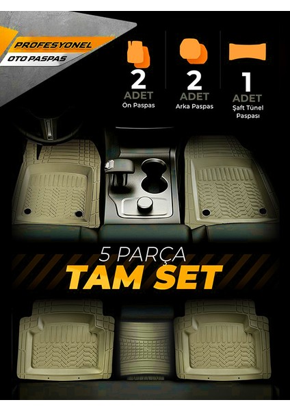 Pro - Seat Alhambra ile Uyumlu Paspas Seti, Bej indirimleri