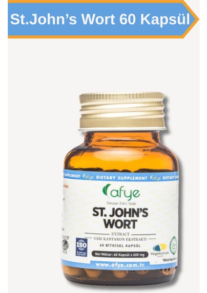 St. John's Wort ( Sarı Kantaron Ekstrakt) 60 Kapsül