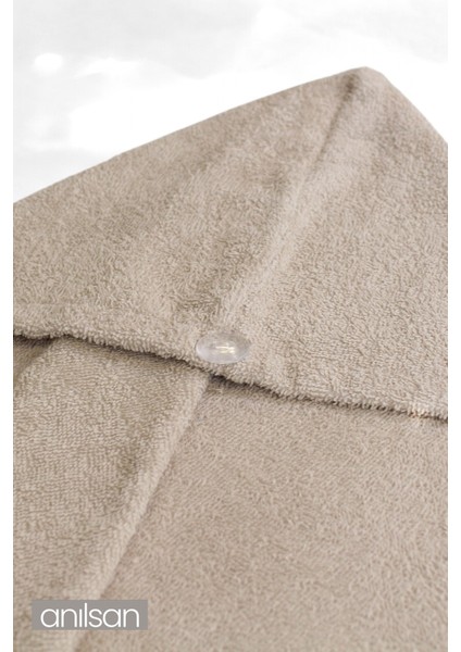 %100 Pamuk Bej Havlu Bone Saç Kurutma Bonesi Kafa Havlusu Duş Banyo Bonesi Islak Saç Kurulama Bone fırsatları