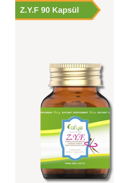 Z.Y.F ( Zerdeçal,zencefil,biberiye,fundaotu, Çörekotu) 90 Kapsül