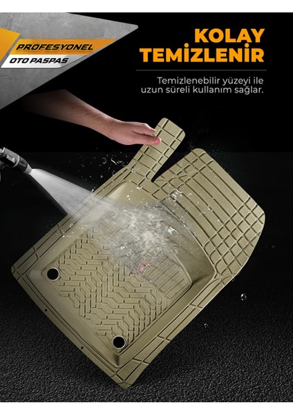 Pro - Volvo V60 Cross Country ile Uyumlu Paspas Seti, Bej modelleri