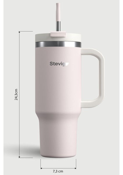 2 Moods Tuck-In Tumbler Sızdırmaz Çelik Termos 900 ml Petal Pink ST-241