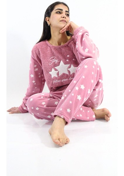Yıldız Desenli Polar Pijama Takımı fırsatları