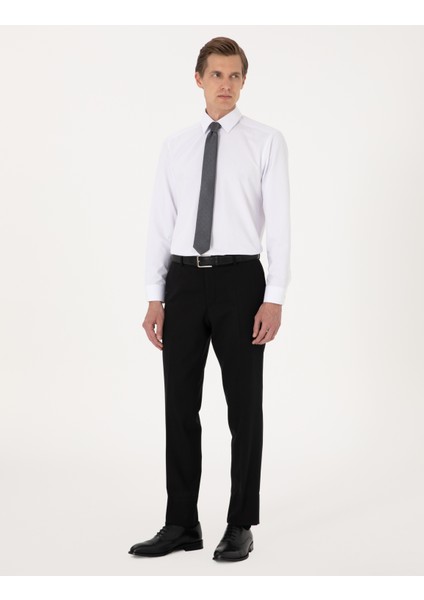 Erkek Beyaz Regular Fit Uzun Kollu Basic Gömlek 50316742-VR013 indirimleri