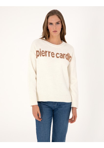 Kadın Ekru Regular Fit Kazak 50310904-VR019