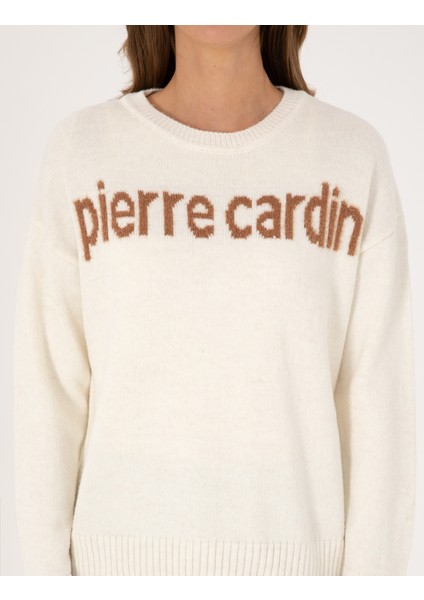 Kadın Ekru Regular Fit Kazak 50310904-VR019