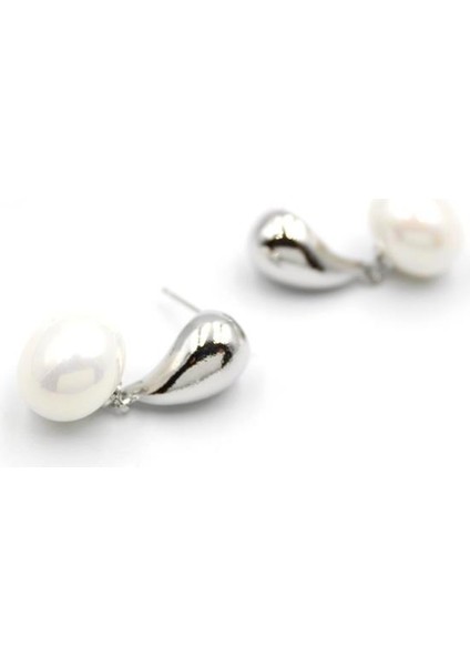 Incili Küpe - Gümüş