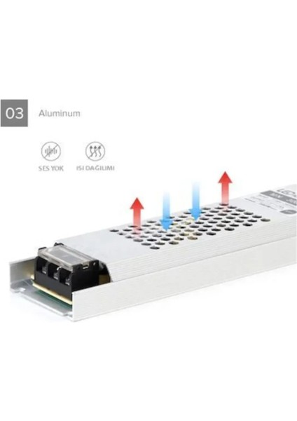 25 Amper 300 Watt Ultra Slim Sessiz LED Trafosu modelleri