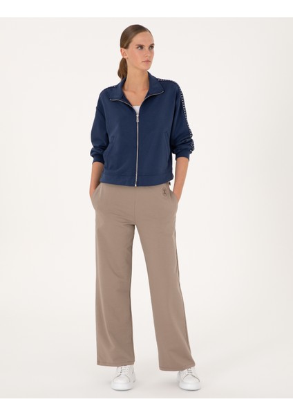 Kadın Lacivert Regular Fit Örme Hırka 50309115-VR033 fırsatları