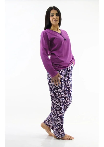 V Yaka İnterlok Pijama Takımı modelleri