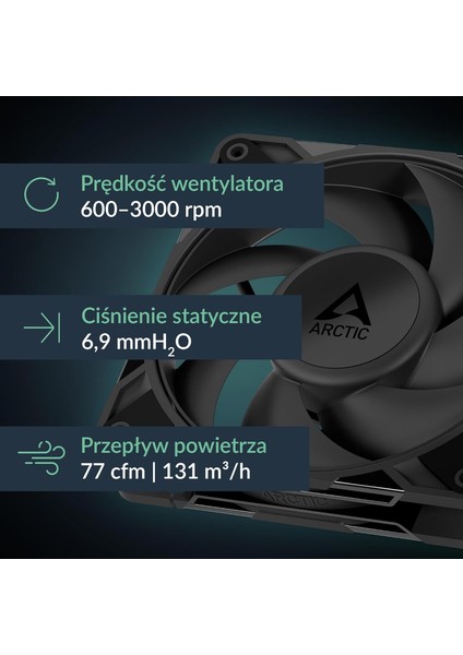 P12 Pro Pst 120MM 3000RPM 77CFM Yüksek Performans Kasa Fanı (ACFAN00306A) fiyatları