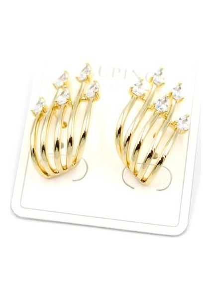 Taşlı Küpe - 14K Altın fiyatları