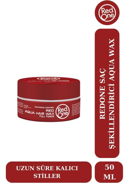 Kırmızı Aqua Wax 50 ml Tüm Saç Tipleri İçin Vitamin Desteği, Uzun Süre Kalıcı Parlaklık fırsatları
