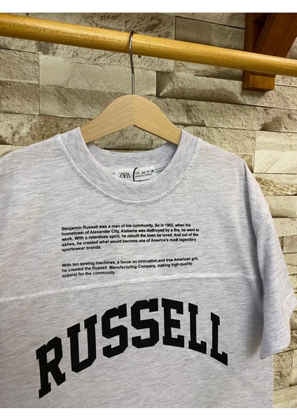 Aysbebe Russell Baskılı Oversize Kalıp Çocuk Tişört fiyatları
