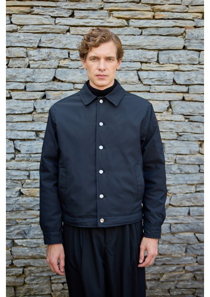 Erkek Basic Mont Ceket Siyah fiyatları