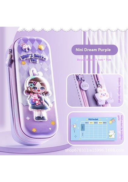 Ilkokul Çocukların Kart Çocuğunun Kalem Davası 3b Stereo Kalem Davası Iki Katı Kalem Davası Yüksek Kapasite Şeker. (Yurt Dışından)