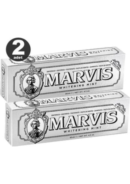 Whitening Beyazlatıcı Diş Macunu - Güçlü Temizlik ve Plak Önleyici Etki 85 ml x2 Nane Aromasıyla (2 Adet) indirimleri