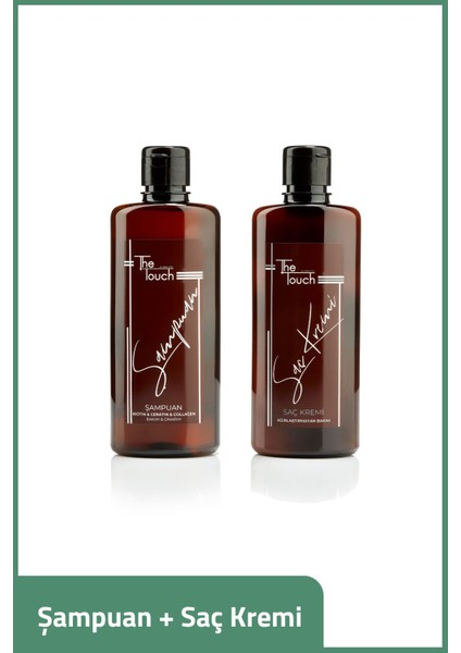 Şampuan ve Saç Kremi Seti Biotin Keratin Kolajen Onarıcı Nemlendirici 2x350 ml fırsatları